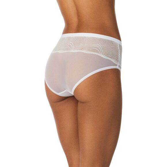 Dkny Womens Wave Lace Hipster, White - Picture 2 of 3